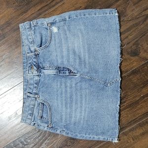 Wild Fable Blue Jean Mini Skirt